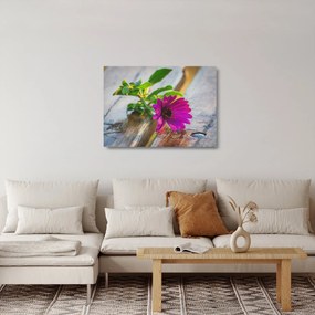 Tablou pe sticlă flori tăiate (70x50 cm)