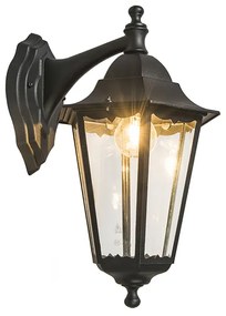 Lămpă de perete clasică pentru exterior neagră IP44 - New Orleans down