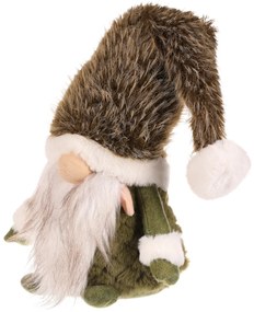 Decorațiuni de Crăciun Spiriduș  în picioare,înălțime 30 cm , verde/alb, 4HOME