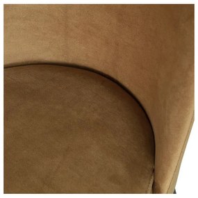 Scaune de dining galben-muștar 2 buc. din catifea Vogue – WOOOD