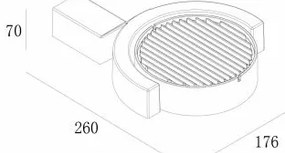 Aplică LED de exterior MARGHERITA LED/15W/230V IP54 Gardino LX1241A