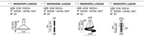Lustra LED suspendata design decorativ Amulet
