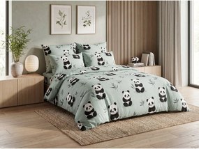 Lenjerie de pat din microfibra PANDA RELAX mentolove Dimensiune lenjerie de pat: 70 x 90 cm | 140 x 200 cm