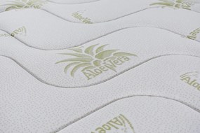Saltea Aloe Vera Memory Pocket 7 zone, Husa Aloe Vera, Super Ortopedica, Anatomica, 140x200 cm