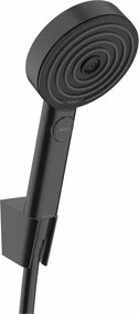 Set de dus cu porter Hansgrohe Pulsify Select 105 Relaxation negru 3 functii