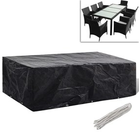 vidaXL Husă mobilier grădină, 8 ocheți, 300x140x90 cm
