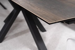 Masa extensibila Columbus Ceramic maro LEGNO/negru L160-240 cm