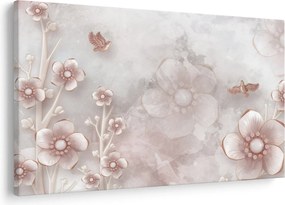 Tablou - Flori roz (90x60 cm)