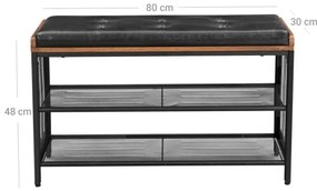 Pantofar DAVOR maro/negru