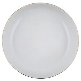 Set de masă, 24 piese, porțelan alb cu accente aurii