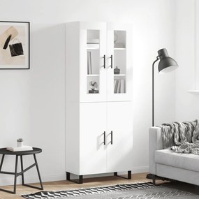 vidaXL Dulap înalt, alb, 69,5x34x180 cm, lemn compozit