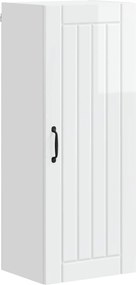 vidaXL Dulap de bucătărie Alb lucios 40 x 31 x 100 cm Lemn compozit