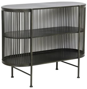 Comodă neagră din metal 100x80 cm Yinthe – Light &amp; Living