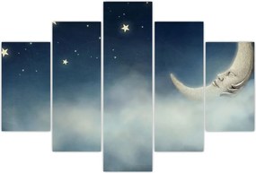 Tablou - Luna cu stele (150x105 cm)