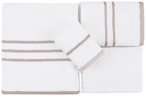 Prosoape de baie albe 4 buc. din bumbac Linda – Foutastic