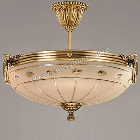 Lustra Versace cu Diam 43 cm, Desing Clasic, Finisaj Bronz Antic - Bussy Lighting 3033-52-43