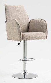 HR280W Scaun Latte Boucle cu Bază Cromata