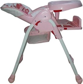 Scaun de masa pentru copii si bebe Baby Care™ reglabil in 3 trepte,pliabil, centura de siguranta, sezut comfortabil, masuta detasabila, functie