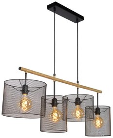 Lucide 45459/04/30 - Lustră pe cablu BASKETT 4xE27/60W/230V