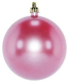 Set 2 globuri de Craciun 100mm roz perla