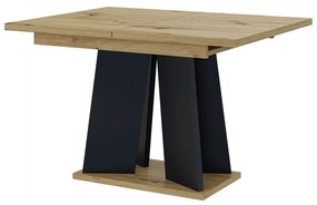 Masă de sufragerie Mulnu (artisan + Negru) (pentru 4 până la 6 persoane). 1055223