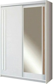 Dulap EFFECT, alb andersen, PAL melaminat, cu 2 usi, 150x59x215 cm