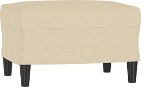 vidaXL Taburet, crem, 60x50x41 cm, material textil