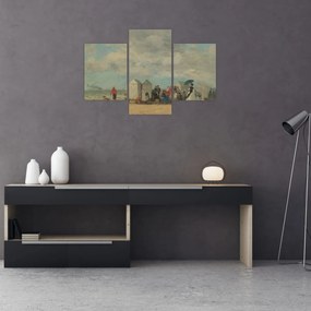 Tablou - Eugène Boudin, Beach Scene, reproducere (90x60 cm)