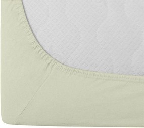 Cearsaf jersey cu lycra crem deschis 180 x 200 cm