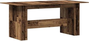 vidaXL Masă de bucătărie, lemn vechi, 180 x 90 x 76 cm, PAL