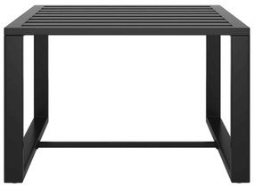 Set mobilier de gradina cu perne, 10 piese, antracit, aluminiu 4x colt + 5x mijloc + masa, 1