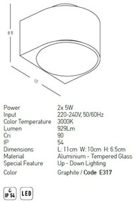Aplica/Spot LED pentru iluminat exterior decorativ IP54 Scout II