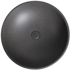 Sapho - Lavoar pentru blat TURF Ø 44 cm, beton/granit negru