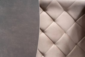 Masa extensibila Porto Ceramica gri inchis/negru mat – L120-160 cm