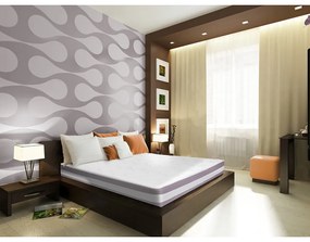 Saltea Ortopedica Green Future Argentum 160x190 cm, memory foam, medie, 21 cm, anatomica, ergonomica, husa antialergica