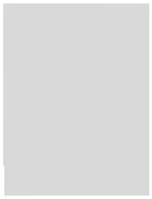 Noptiere, 2 buc., alb, 40 x 30 x 40 cm, PAL 2, Alb