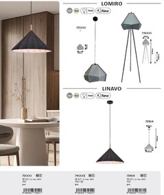 Lustra suspendata din material ecologic Lomiro