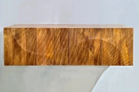 Comoda suspendata din lemn de mango Scorpion 180cm, maro A-46647 VC