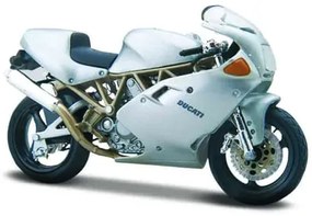 Macheta Motocicleta Bburago 1:18 Ducati Supersport 900FE Argintiu, BB51030-51063