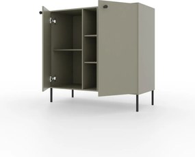 Comodă cu diua usi, 100x41x95, Tili System, ADRK Furniture (Culoare: Eucalipt / Eucalipt)