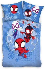 Lenjerie de pat Carbotex din bumbac pentru copiiSpidey Little Heroes, 140x 200 cm, 70 x 90 cm