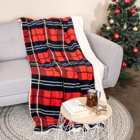 Pătură din imitație blăniță 4Home Cub roșu, 150 x 200 cm