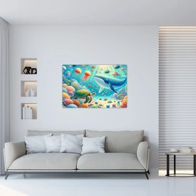 Tablou - Lumea sub apă (90x60 cm)