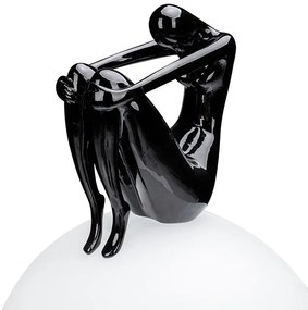 Lampa de podea decorativa cu design original Woman 35 negru