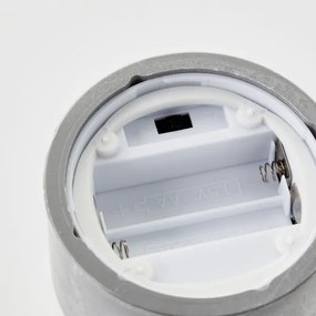 Brilliant - Set de 3 lumânări LED BOUGIE LED/2xAA IP44 gri/alb