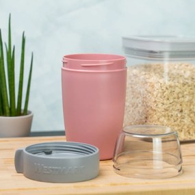 Cutie pentru gustări din două piese Westmark, 700ml, roz, S