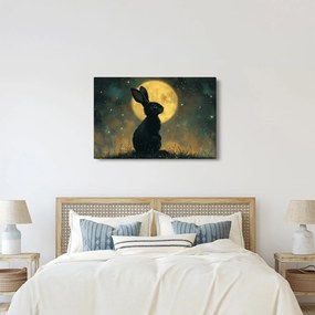 Tablou - Iepure cu lună (90x60 cm)
