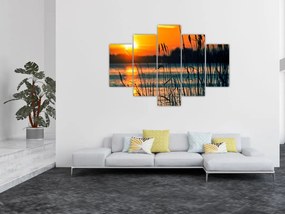 Tablou - Apus de soare la lac (150x105 cm)
