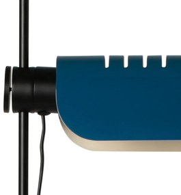 Lampadar metal stil retro cu abajur ajustabil MARTINICA negru, blue