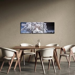 Tablou - Albă ca Zăpada Copac (cu ceas) (90x30 cm)